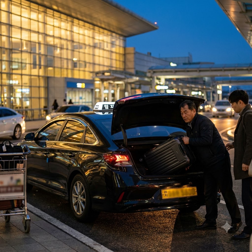 공항 이동·차량 선택 안내 이미지