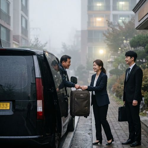 공항 이동·차량 선택 안내 이미지