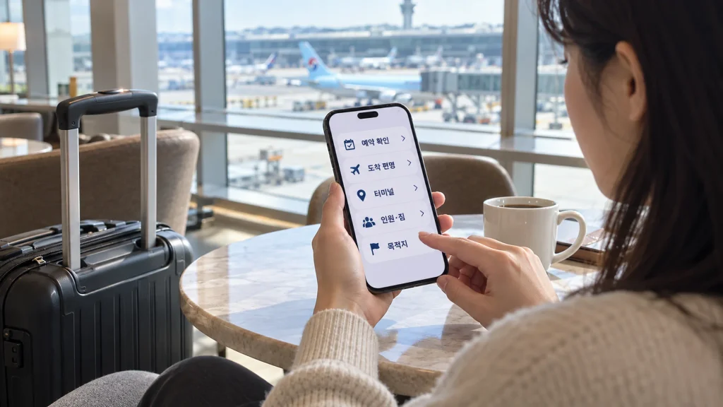 공항 이동·차량 선택 안내 이미지