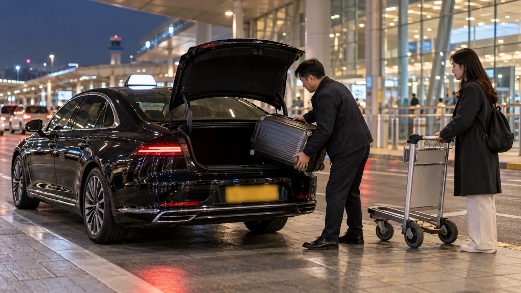 공항 이동·차량 선택 안내 이미지